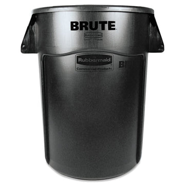 Rubbermaid® Commercial Brute Vented Trash Receptacle, Round, 44 Gal, Black freeshipping - TVN Wholesale
